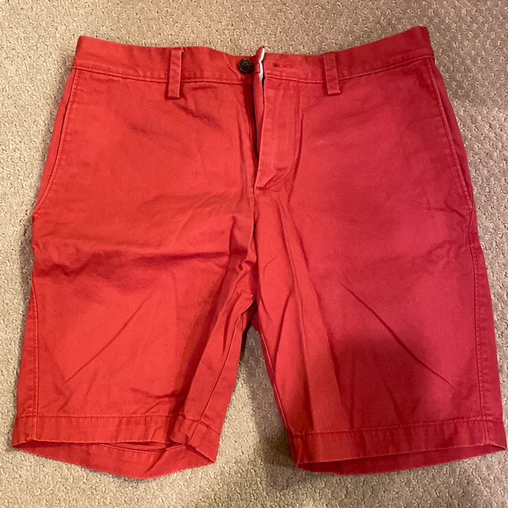 Salmon Banana Republic Flat Front Shorts